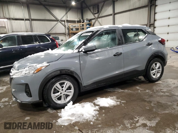 2021 Nissan Kicks S with VIN 3N1CP5BV6ML528491, listed as a Copart auction lot 88546405 with 66,188 mi miles and Salvage Title. Bid and sale history available at carsss.com. Image 1.