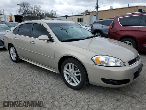 2012 Chevrolet Impala LTZ with VIN 2G1WC5E33C1103805, listed as a Copart auction lot 49508574 with 104,593 mi miles and Non Repairable. Bid and sale history available at DreamBid. Image 4.