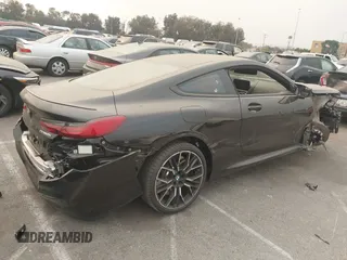 2024 BMW 8 Series M850i xDrive with VIN WBABC4C01RCR35247, listed as a IAAI auction lot 41266501 with 2,416 mi miles. Bid and sale history available at carsss.com. Image 4.
