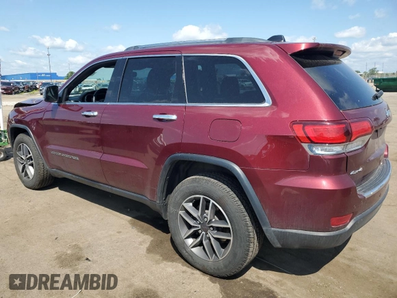 2021 Jeep Grand Cherokee Limited with VIN 1C4RJFBG2MC514034, listed as a Copart auction lot 60367065 with 82,932 mi miles and Clean title. Bid and sale history available at DreamBid. Image 2.