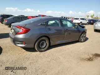 2018 Honda Civic Sedan LX with VIN 2HGFC2F57JH571290, listed as a Copart auction lot 65563313 with 58,581 mi miles and Non Repairable. Bid and sale history available at carsss.com. Image 3.