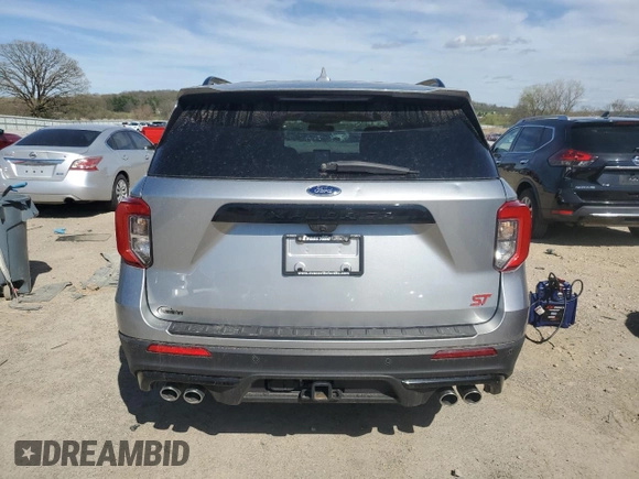 2020 Ford Explorer ST with VIN 1FM5K8GC6LGA05578, listed as a Copart auction lot 54670285 with 65,078 mi miles and Salvage Title. Bid and sale history available at carsss.com. Image 6.