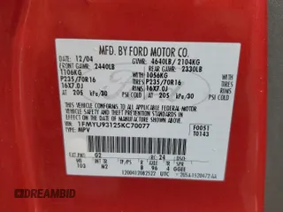 2005 Ford Escape XLT with VIN 1FMYU93125KC70077, listed as a Copart auction lot 69504824 with 152,216 mi miles and Salvage Title. Bid and sale history available at carsss.com. Image 13.