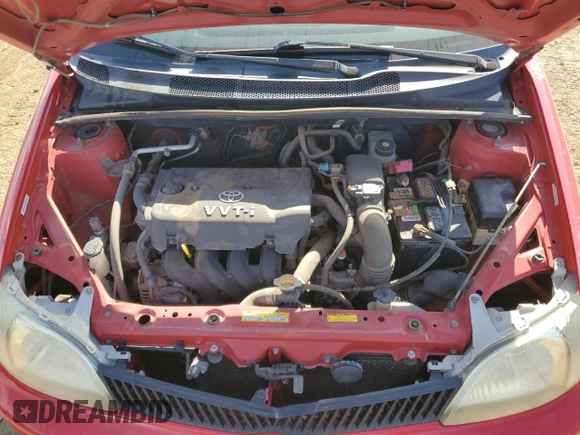 2001 Toyota ECHO with VIN JTDAT123310101771, listed as a Copart auction lot 69659284 with 191,327 mi miles and Salvage Title. Bid and sale history available at DreamBid. Image 11.