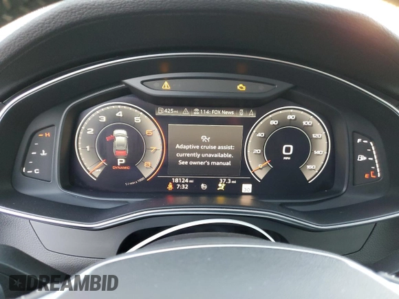 2019 Audi A6 Prestige with VIN WAUM2AF24KN097264, listed as a Copart auction lot 41529693 with 18,124 mi miles. Bid and sale history available at carsss.com. Image 9.