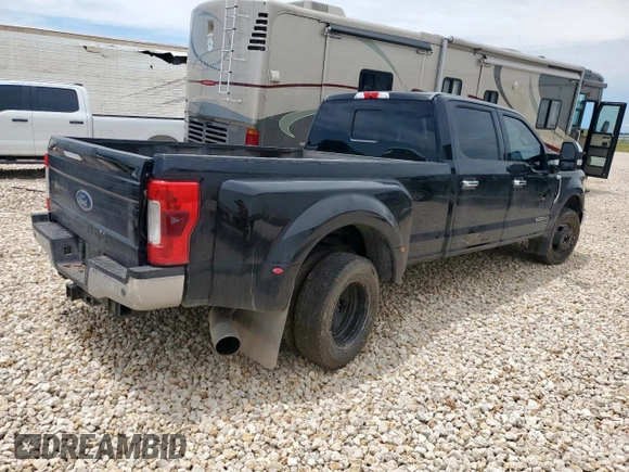 2017 Ford F-350 XL with VIN 1FT8W3CTXHEC96474, listed as a Copart auction lot 58448205 with 319,293 mi miles and Salvage title. Bid and sale history available at DreamBid. Image 3.