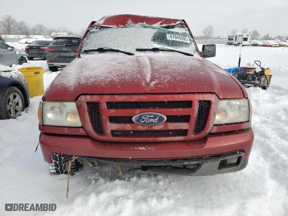 2007 Ford Ranger STX with VIN 1FTYR44U37PA22749, listed as a Copart auction lot 87649395 with 343,245 mi miles and Clean Title. Bid and sale history available at carsss.com. Image 5.