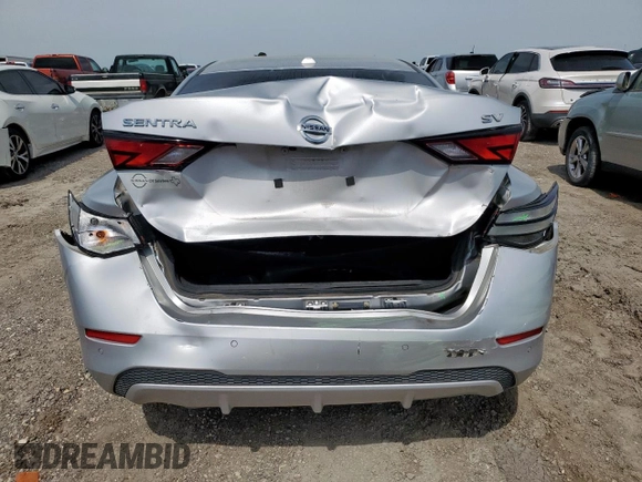 2021 Nissan Sentra SV with VIN 3N1AB8CV9MY239369, listed as a Copart auction lot 56235015 with 50,262 mi miles and Salvage title. Bid and sale history available at DreamBid. Image 6.