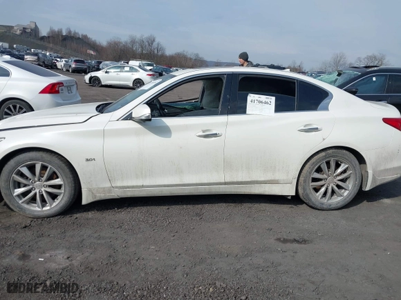 2017 Infiniti Q50 3.0t Premium with VIN JN1EV7AR7HM840457, listed as a IAAI auction lot 41706462 with 98,371 mi miles. Bid and sale history available at carsss.com. Image 14.