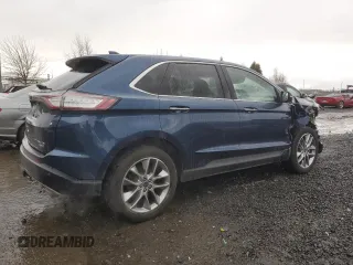 2017 Ford Edge Titanium with VIN 2FMPK4K93HBB38116, listed as a Copart auction lot 45160125 with 64,491 mi miles and Salvage Title. Bid and sale history available at carsss.com. Image 3.