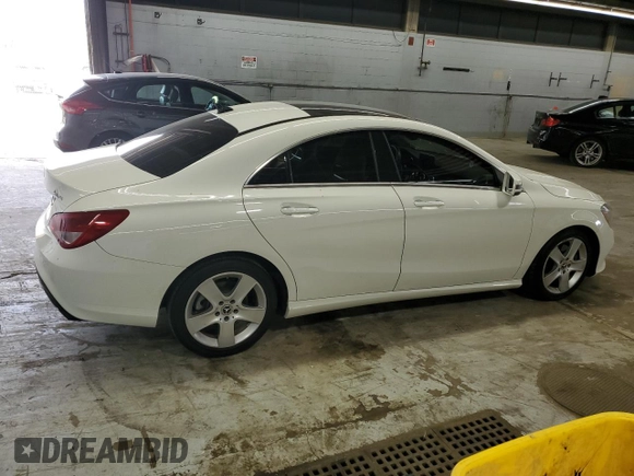 2018 Mercedes-Benz CLA 250 with VIN WDDSJ4GB3JN599846, listed as a Copart auction lot 59363425 with 67,935 mi miles and Salvage title. Bid and sale history available at DreamBid. Image 3.