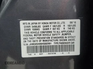 2017 Honda Fit EX-L with VIN JHMGK5H89HS002991, listed as a Copart auction lot 56426405 with 148,229 mi miles and Salvage title. Bid and sale history available at DreamBid. Image 12.