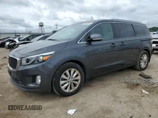 2016 Kia Sedona SX with VIN KNDMC5C19G6138038, listed as a Copart auction lot 61634964 with 0 mi miles and Clean Title. Bid and sale history available at carsss.com. Image 1.