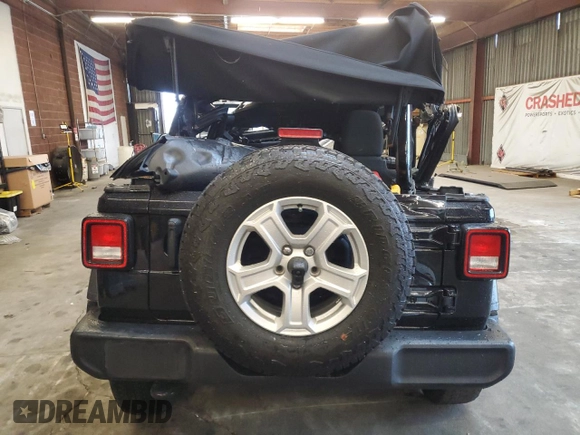 2021 Jeep Wrangler Unlimited Sport Altitude with VIN 1C4HJXDG5MW532637, listed as a Copart auction lot 45236365 with 39,214 mi miles and Salvage Title. Bid and sale history available at carsss.com. Image 6.