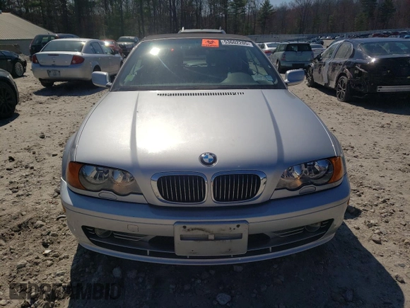 2003 BMW 3 Series 330Ci with VIN WBABS53413JU96548, listed as a Copart auction lot 53602205 with 0 mi miles and Clean Title. Bid and sale history available at carsss.com. Image 5.