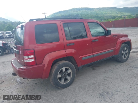 2008 Jeep Liberty Sport with VIN 1J8GN28K78W147239, listed as a IAAI auction lot 42184293 with 182,736 mi miles. Bid and sale history available at carsss.com. Image 4.