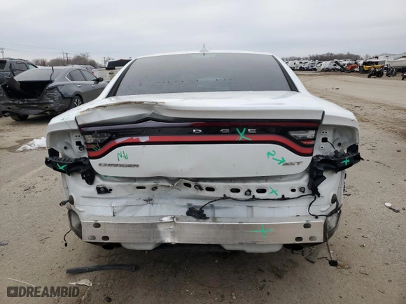 2017 Dodge Charger SXT with VIN 2C3CDXHG0HH574945, listed as a Copart auction lot 87864055 with 116,511 mi miles and Salvage Title. Bid and sale history available at carsss.com. Image 6.