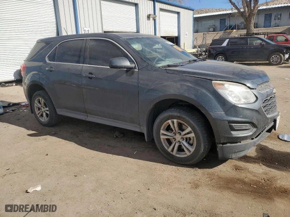 2017 Chevrolet Equinox LS with VIN 2GNALBEK8H1518799, listed as a Copart auction lot 89191695 with 0 mi miles and Salvage Title. Bid and sale history available at carsss.com. Image 4.