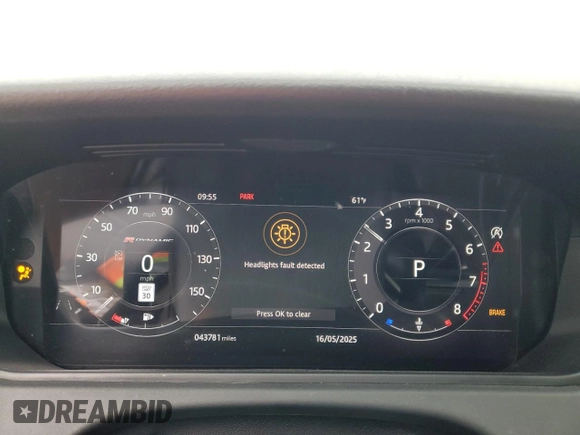 2020 Land Rover Range Rover Velar R-Dynamic S with VIN SALYK2EX9LA261844, listed as a Copart auction lot 57172065 with 43,781 mi miles and Salvage title. Bid and sale history available at DreamBid. Image 9.