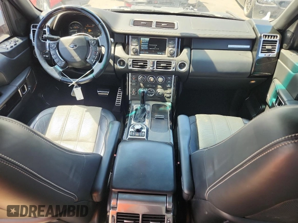 2012 Land Rover Range Rover SC Autobiography with VIN SALMP1E45CA385271, listed as a Copart auction lot 54558125 with 93,103 mi miles and Salvage title. Bid and sale history available at DreamBid. Image 8.