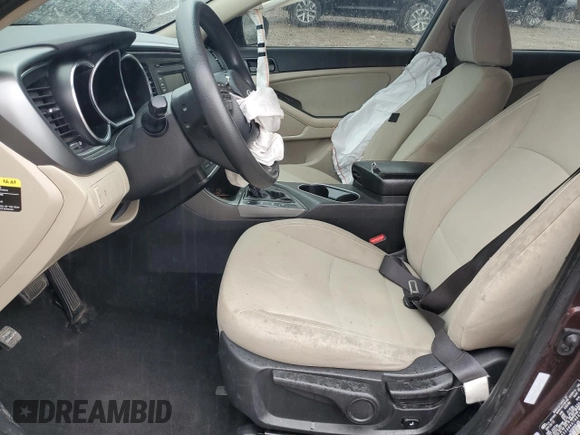 2014 Kia Optima LX with VIN 5XXGM4A76EG266117, listed as a Copart auction lot 66970104 with 81,446 mi miles and Salvage Title. Bid and sale history available at carsss.com. Image 7.