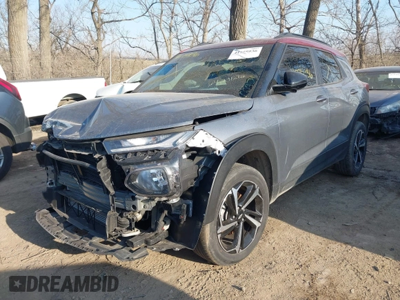 2022 Chevrolet TrailBlazer RS with VIN KL79MUSL2NB098743, listed as a IAAI auction lot 41775936 with 64,292 mi miles. Bid and sale history available at carsss.com. Image 6.