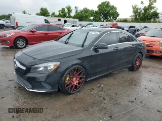 2018 Mercedes-Benz CLA 250 z VIN WDDSJ4EB6JN574894, wystawiony jako Copart lot #59279935 z przebiegiem 91 578 mil mil oraz Szkoda całkowita • Salvage title. Historia ofert i sprzedaży dostępna na DreamBid. Obrazek 1.