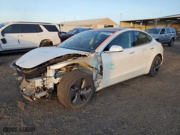 2020 Tesla Model 3 Standard Range Plus with VIN 5YJ3E1EA7LF659141, listed as a Copart auction lot 85329614 with NaN miles and Salvage Title. Bid and sale history available at carsss.com. Image 1.