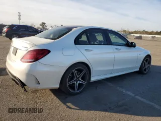 2017 Mercedes-Benz C 43 AMG with VIN 55SWF6EB3HU192418, listed as a Copart auction lot 45263235 with 117,738 mi miles and Salvage Title. Bid and sale history available at DreamBid. Image 3.