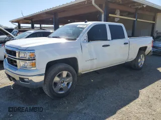 2014 Chevrolet Silverado 1500 LT with VIN 3GCUKRECXEG142037, listed as a Copart auction lot 49277665 with 142,599 mi miles and Salvage Title. Bid and sale history available at carsss.com. Image 1.