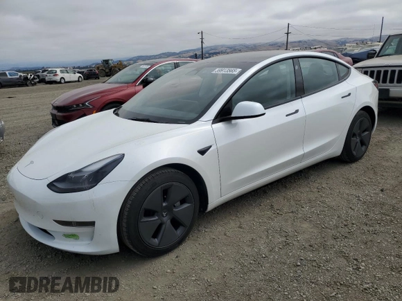 2023 Tesla Model 3 с VIN 5YJ3E1EA7PF552774, выставлен на аукционе Copart как лот 59913565 с пробегом 25 406 миль миль и Списание • Salvage title. История ставок и продаж доступна на DreamBid. Изображение 1.