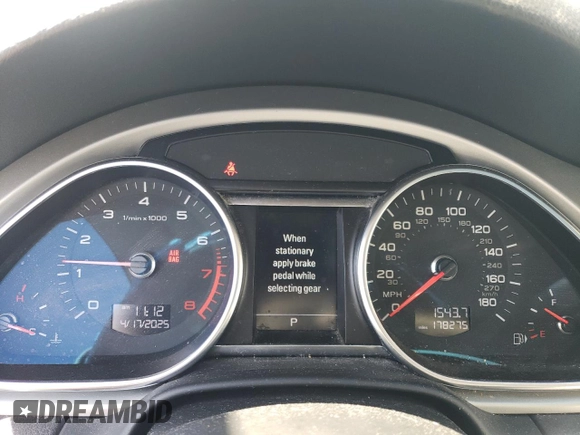 2015 Audi Q7 Premium Plus with VIN WA1LGAFE0FD023484, listed as a Copart auction lot 53295655 with 178,275 mi miles and Salvage Title. Bid and sale history available at DreamBid. Image 9.