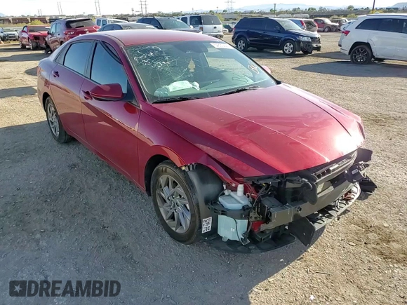 2024 Hyundai Elantra SEL with VIN KMHLM4DG7RU761240, listed as a Copart auction lot 54633445 with 6,782 mi miles and Salvage Title. Bid and sale history available at carsss.com. Image 13.