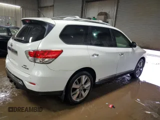 2013 Nissan Pathfinder SV with VIN 5N1AR2MM0DC613822, listed as a Copart auction lot 50261245 with 120,311 mi miles and Salvage Title. Bid and sale history available at carsss.com. Image 3.