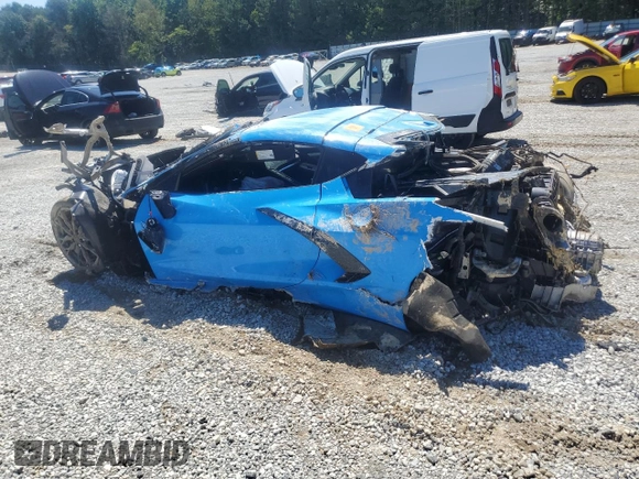 2023 Chevrolet Corvette 2LT with VIN 1G1YB2D4XP5132792, listed as a Copart auction lot 57857715 with Not provided miles and Salvage title. Bid and sale history available at DreamBid. Image 2.