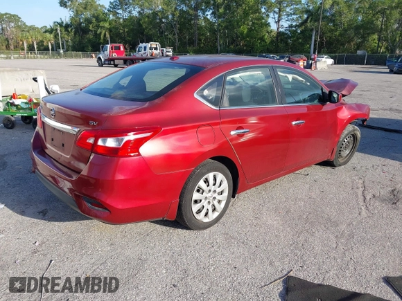 2016 Nissan Sentra SV with VIN 3N1AB7AP5GY227044, listed as a IAAI auction lot 41946765 with 46,333 mi miles and . Bid and sale history available at DreamBid. Image 4.