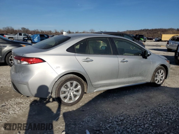 2022 Toyota Corolla LE with VIN JTDEPMAE3NJ226831, listed as a Copart auction lot 47880715 with 45,566 mi miles and Salvage Title. Bid and sale history available at carsss.com. Image 3.