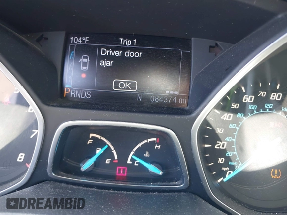 2013 Ford Escape SEL with VIN 1FMCU0H99DUA94443, listed as a IAAI auction lot 42713849 with 84,374 mi miles and . Bid and sale history available at DreamBid. Image 7.