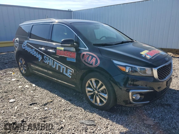 2017 Kia Sedona SX-L with VIN KNDME5C10H6278975, listed as a Copart auction lot 77006344 with 200,874 mi miles and Non Repairable. Bid and sale history available at carsss.com. Image 4.