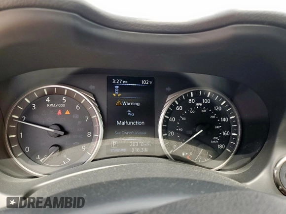 2020 Infiniti Q50 Red Sport 400 with VIN JN1FV7AR1LM660114, listed as a Copart auction lot 55658965 with 28,318 mi miles and Salvage title. Bid and sale history available at DreamBid. Image 9.