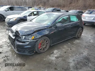 2017 Volkswagen Golf GTI Autobahn with VIN 3VW547AU8HM061459, listed as a Copart auction lot 81270054 with 99,438 mi miles and Salvage Title. Bid and sale history available at carsss.com. Image 1.