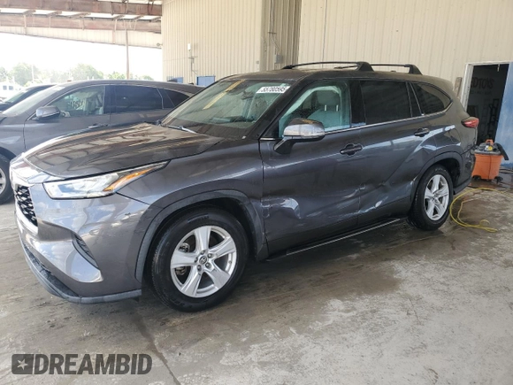 2020 Toyota Highlander L z VIN 5TDCZRAHXLS508697, wystawiony jako Copart lot #55780595 z przebiegiem 45 968 mil mil oraz Nie do naprawy • Non repairable. Historia ofert i sprzedaży dostępna na DreamBid. Obrazek 1.