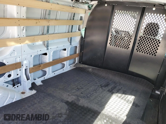 2024 Ford Transit Cargo with VIN 1FTBR1Y89RKA87655, listed as a Copart auction lot 57893955 with 11,044 mi miles and Salvage title. Bid and sale history available at DreamBid. Image 11.