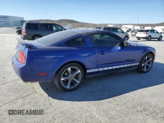 2005 Ford Mustang Deluxe with VIN 1ZVFT80N455129183, listed as a Copart auction lot 48500905 with 162,440 mi miles and Salvage Title. Bid and sale history available at carsss.com. Image 3.