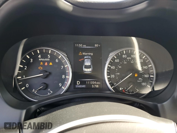 2018 Infiniti Q50 Luxe с VIN JN1EV7AP4JM350109, выставлен на аукционе Copart как лот 61530995 с пробегом 111 354 миль миль и Чистый • Clean title. История ставок и продаж доступна на DreamBid. Изображение 9.
