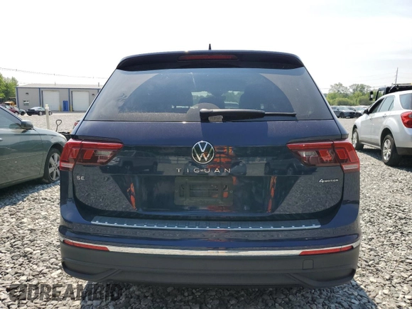 2023 Volkswagen Tiguan SE with VIN 3VVMB7AX3PM036760, listed as a Copart auction lot 59784005 with 21,603 mi miles and Salvage title. Bid and sale history available at DreamBid. Image 6.