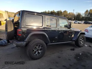 2021 Jeep Wrangler Unlimited Rubicon with VIN 1C4HJXFG4MW531590, listed as a Copart auction lot 46737755 with 52,550 mi miles and Salvage Title. Bid and sale history available at carsss.com. Image 3.