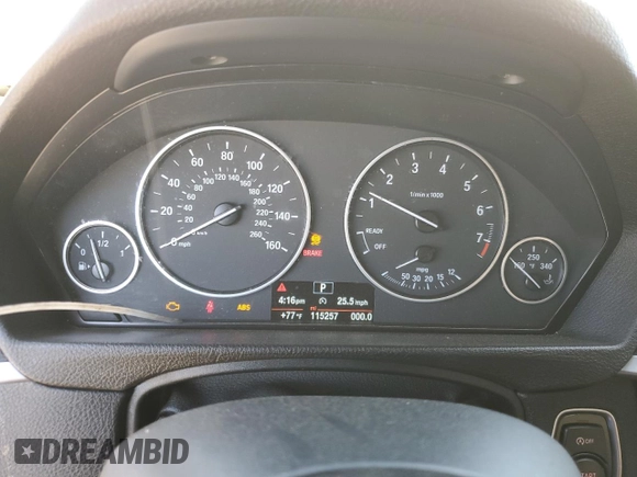 2015 BMW 4 Series 428i with VIN WBA4A9C58FGL85220, listed as a Copart auction lot 57128265 with 115,257 mi miles and Salvage title. Bid and sale history available at DreamBid. Image 9.