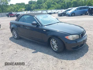 2010 BMW 1 Series 128i with VIN WBAUN1C55AVH81750, listed as a IAAI auction lot 42411484 with 124,432 mi miles and . Bid and sale history available at DreamBid. Image 1.