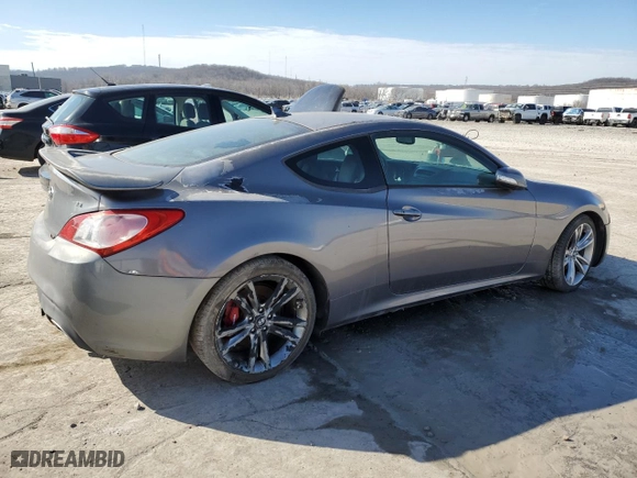 2011 Hyundai Genesis Coupe Track with VIN KMHHU6KH8BU057793, listed as a Copart auction lot 45873545 with 146,351 mi miles and Clean Title. Bid and sale history available at carsss.com. Image 3.